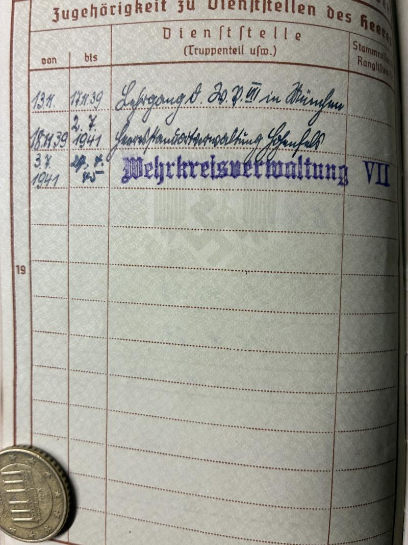Wehrpass/Soldbuch /