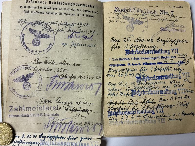 Wehrpass/Soldbuch /