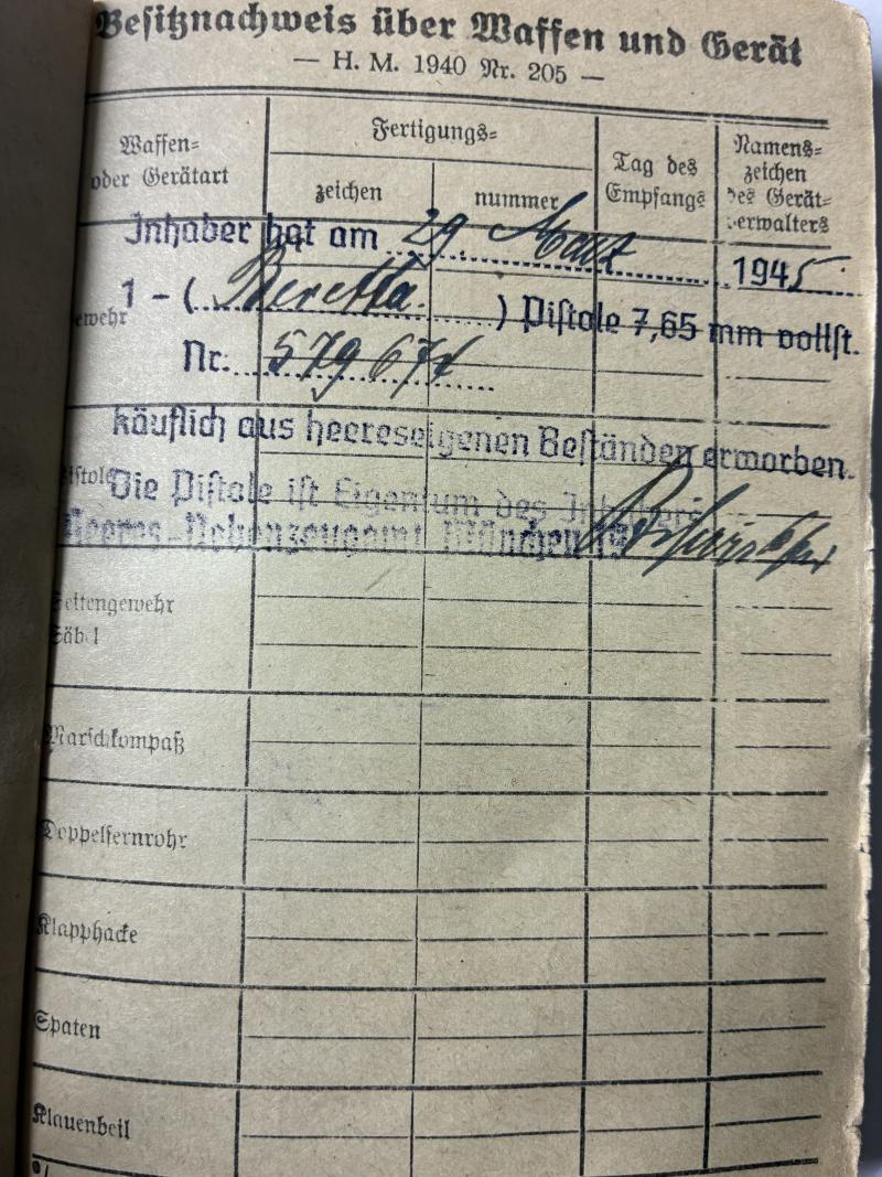 Wehrpass/Soldbuch /