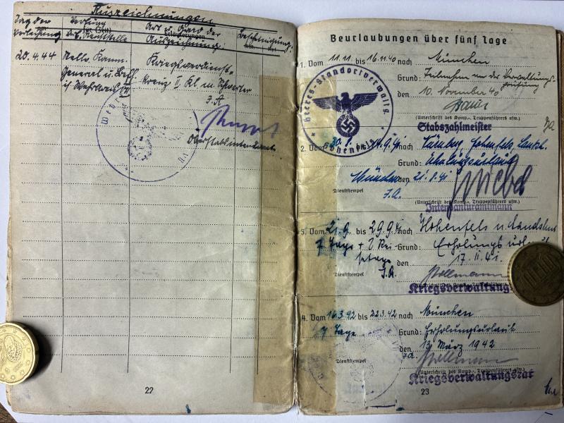 Wehrpass/Soldbuch /