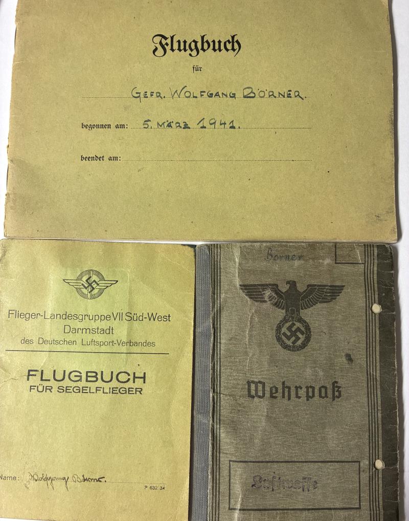 Wehrpass /citation grouping - 8.Lw.Felddiv./12.Lw.Felddiv. - Börner