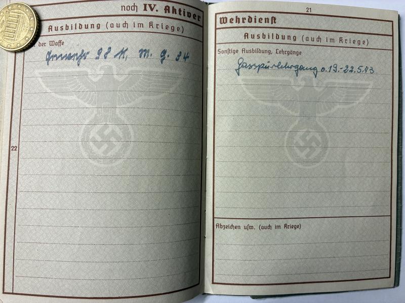 Wehrpass - WH (Heer) - 62.Inf.Div. - Schmidt