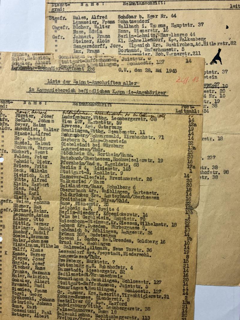 Citation grouping - 23.Pz.Div. - Förster