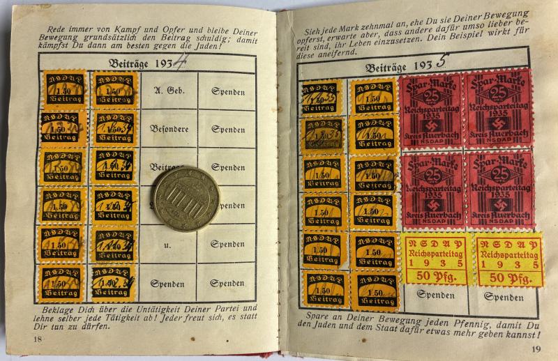 NSDAP - membership booklet/