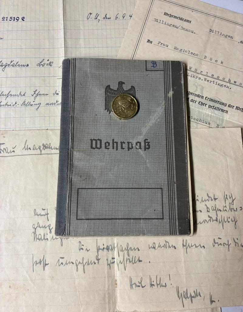 Wehrpass - WH (Heer) - 60.Inf.Div. - Stalingrad - Böck