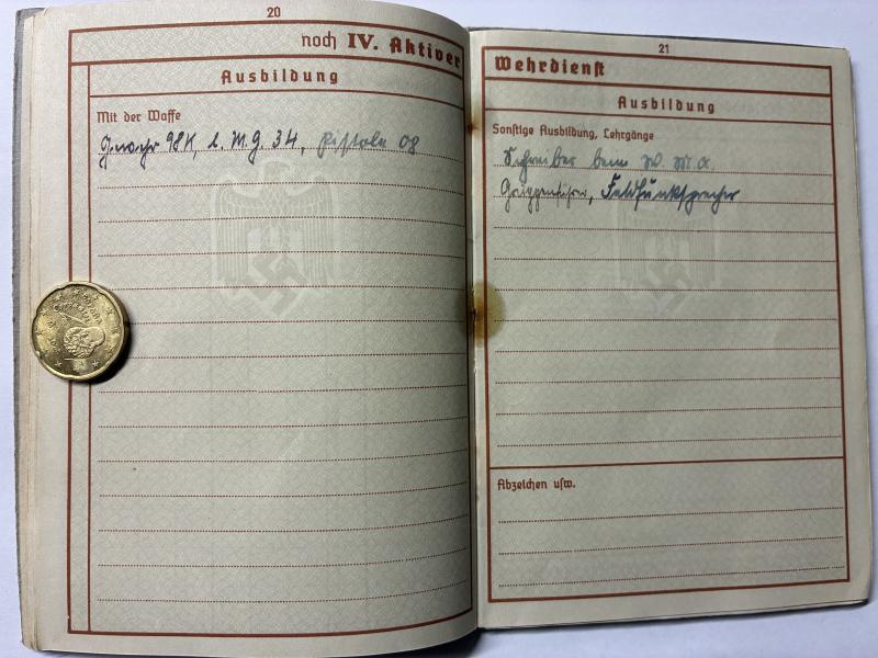 Wehrpass - WH (Heer) - 60.Inf.Div. - Stalingrad - Böck