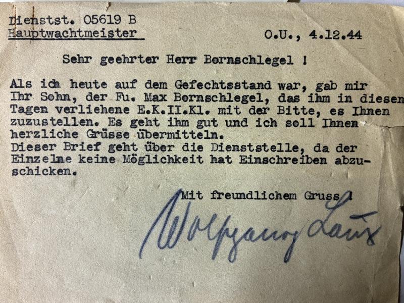 Soldbuch / citation - WH (Heer) - 246.V.G.D. - Bornschlegel