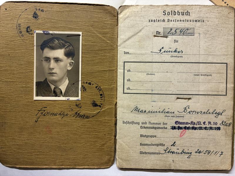 Soldbuch / citation - WH (Heer) - 246.V.G.D. - Bornschlegel