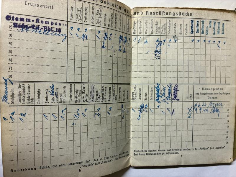 Soldbuch / citation - WH (Heer) - 246.V.G.D. - Bornschlegel
