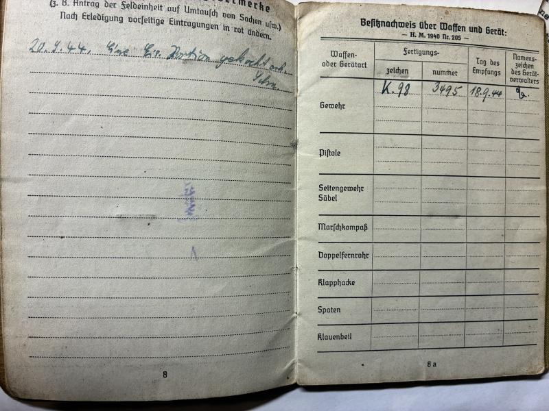 Soldbuch / citation - WH (Heer) - 246.V.G.D. - Bornschlegel