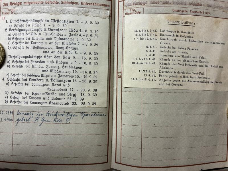 Wehrpass /citation grouping - WH (Heer) - 9.Pz.Div. - Seefried