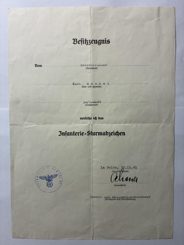 Citation grouping - 7.Inf.Div. - Rackel