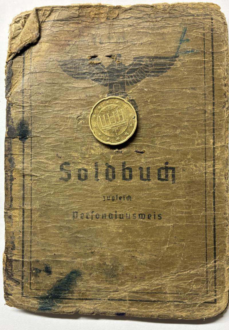 Soldbuch - WH (Heer) - 189.Inf.Div. - Alsace - Liemer