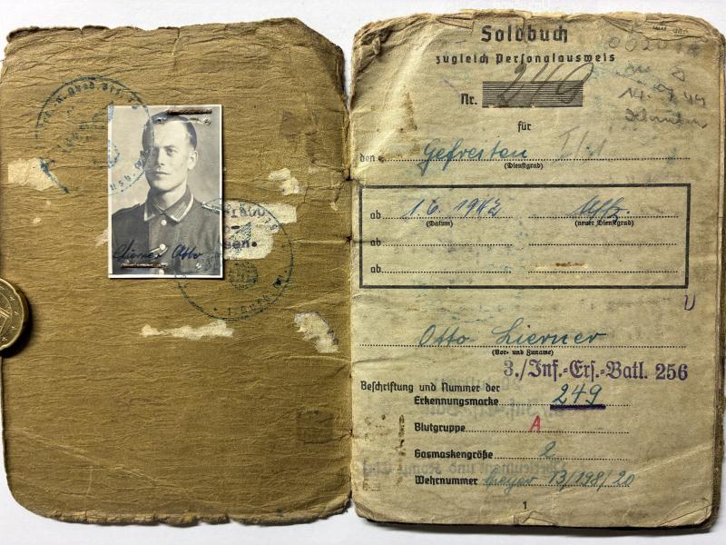 Soldbuch - WH (Heer) - 189.Inf.Div. - Alsace - Liemer