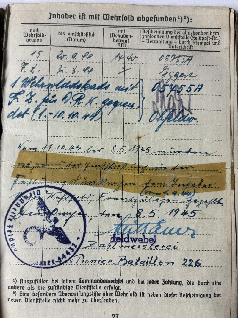 Soldbuch - KM -