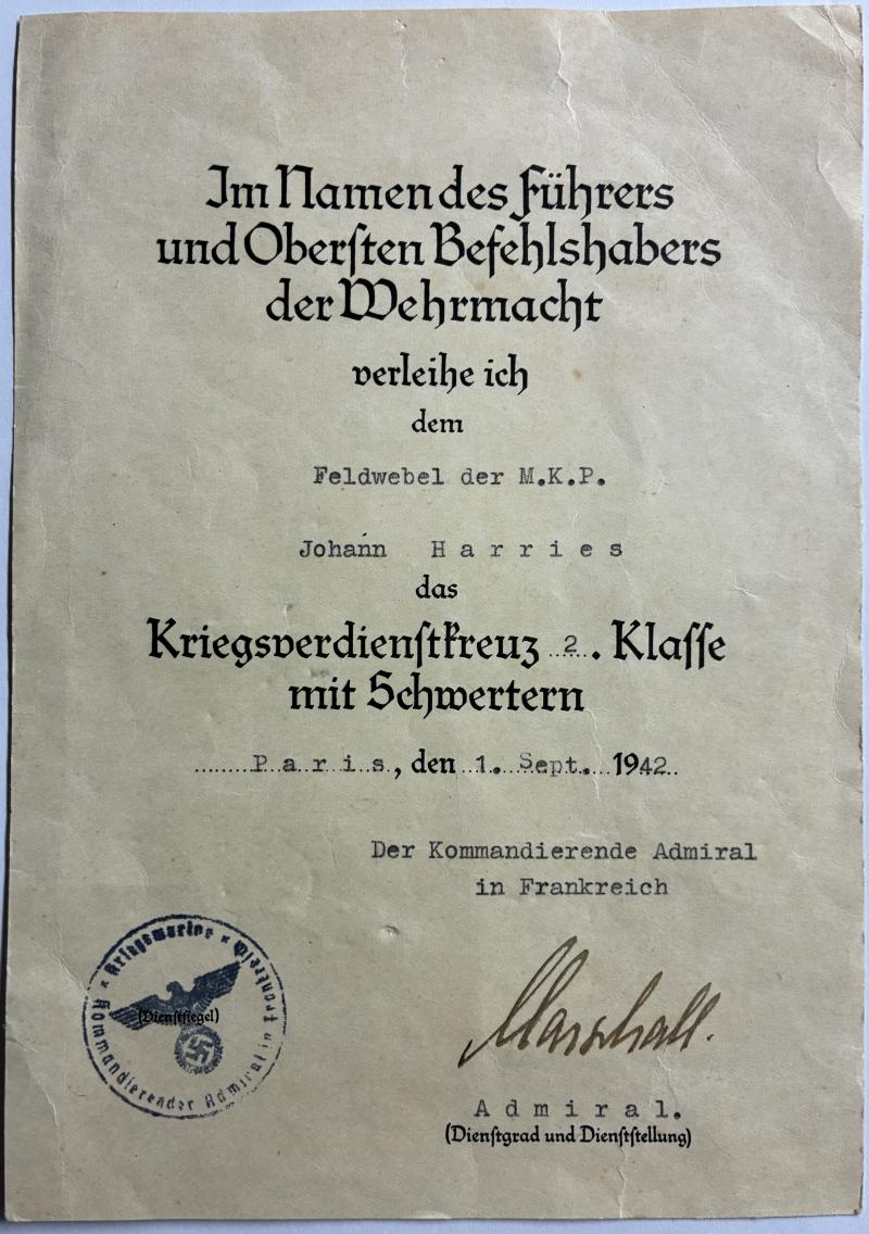 Wehrpass/citation - KM -