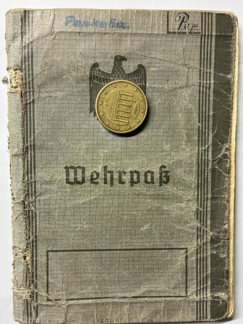 Wehrpass -  WH (Heer) -  9.Pz.Div./297.Inf.Div. - Papkalla -