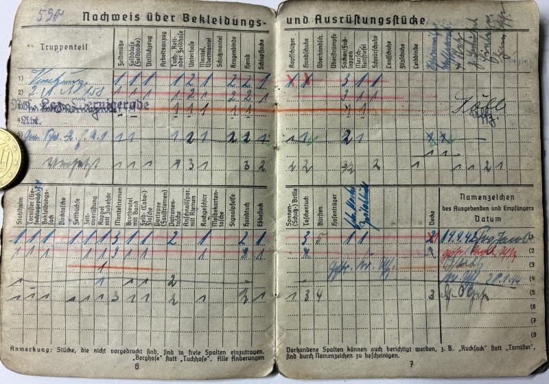 Soldbuch - WH (Heer) - 32.Inf.Div./