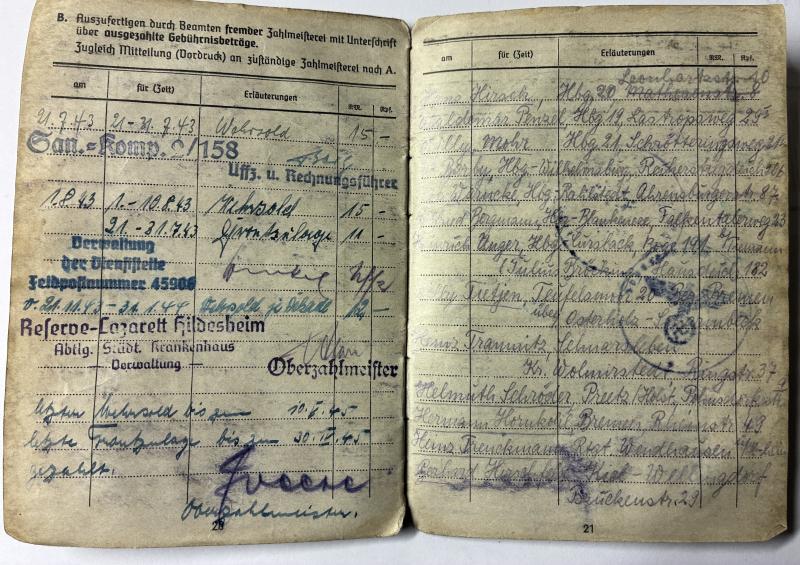 Soldbuch - WH (Heer) - 32.Inf.Div./