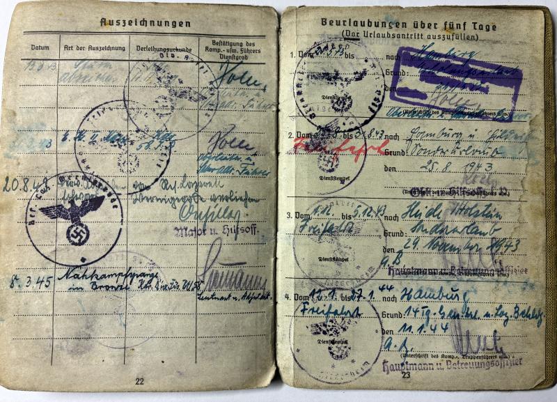 Soldbuch - WH (Heer) - 32.Inf.Div./
