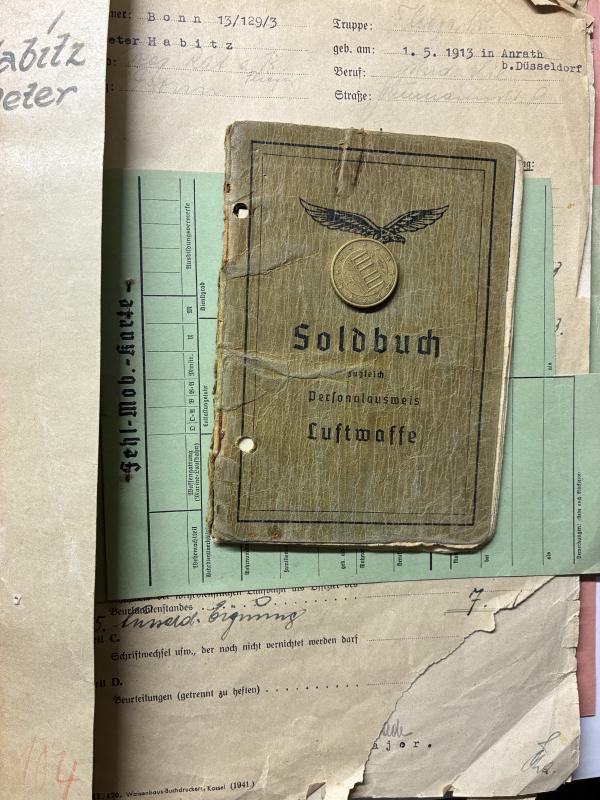 Soldbuch/dossier - Luftwaffe - 15.Lw-Felddiv. - Dr.Habitz