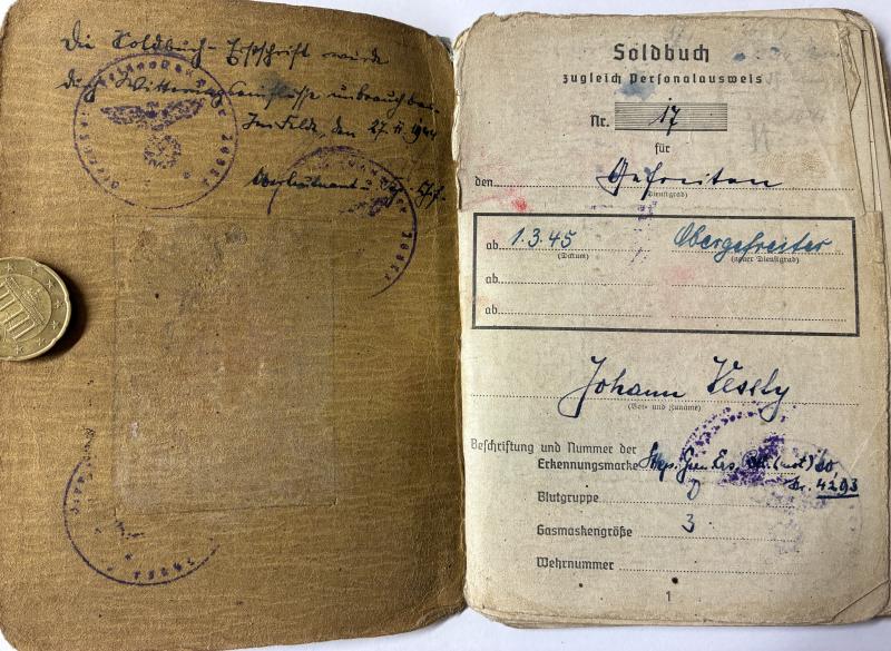 Soldbuch WH (Heer) - 116.Pz.Div. - aka