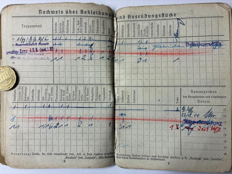 Soldbuch WH (Heer) - 116.Pz.Div. - aka