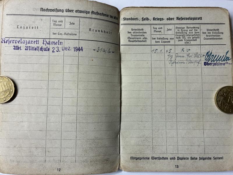 Soldbuch WH (Heer) - 116.Pz.Div. - aka