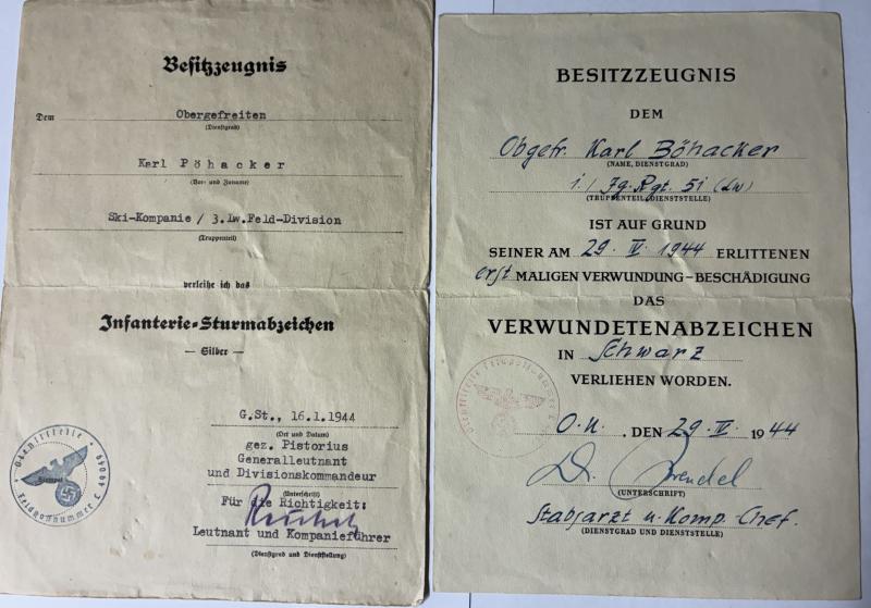 Citation grouping - Luftwaffe - 3.Lw.Feld Division - Pöhacker