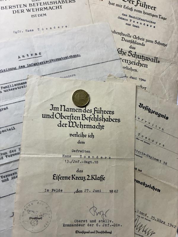 Citation grouping -  WH (Heer) -  6.Inf.Div. - Toenders