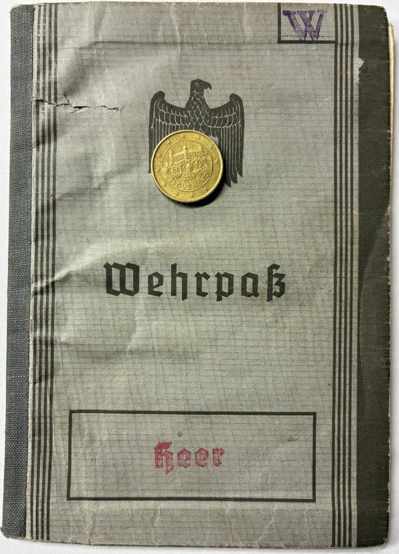 Wehrpass -  WH (Heer) - 10.Pz.Div.  - KIA France - Weimar
