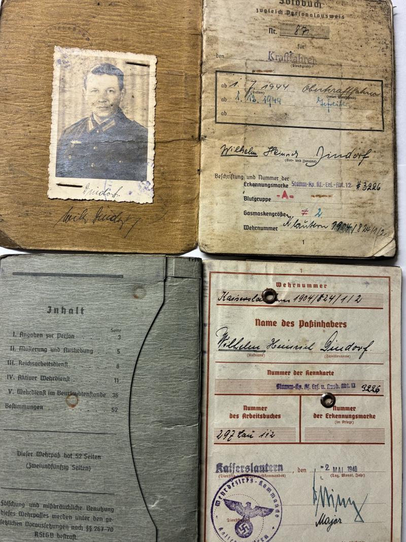 Wehrpass/Soldbuch/NSKK Pass/