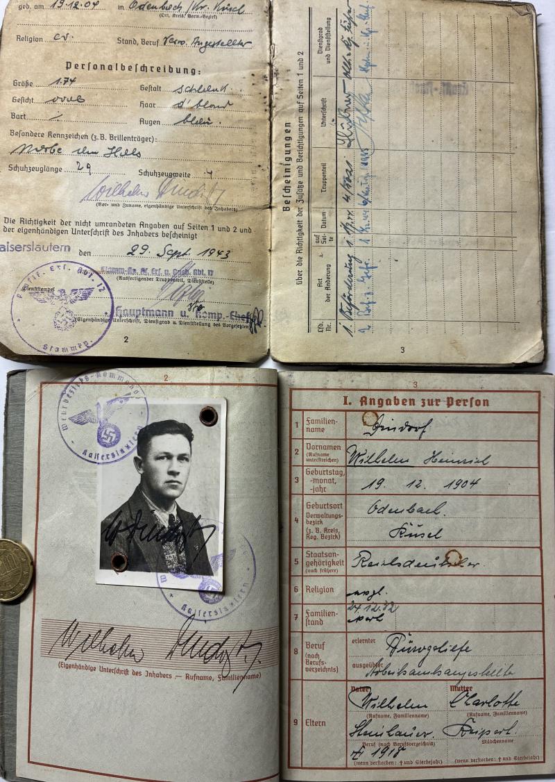 Wehrpass/Soldbuch/NSKK Pass/