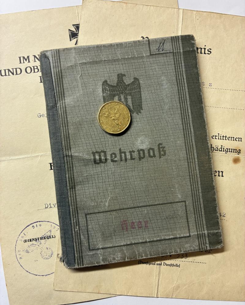 Wehrpass/citations - WH (Heer) - 383.Inf.Div. - Mauritz