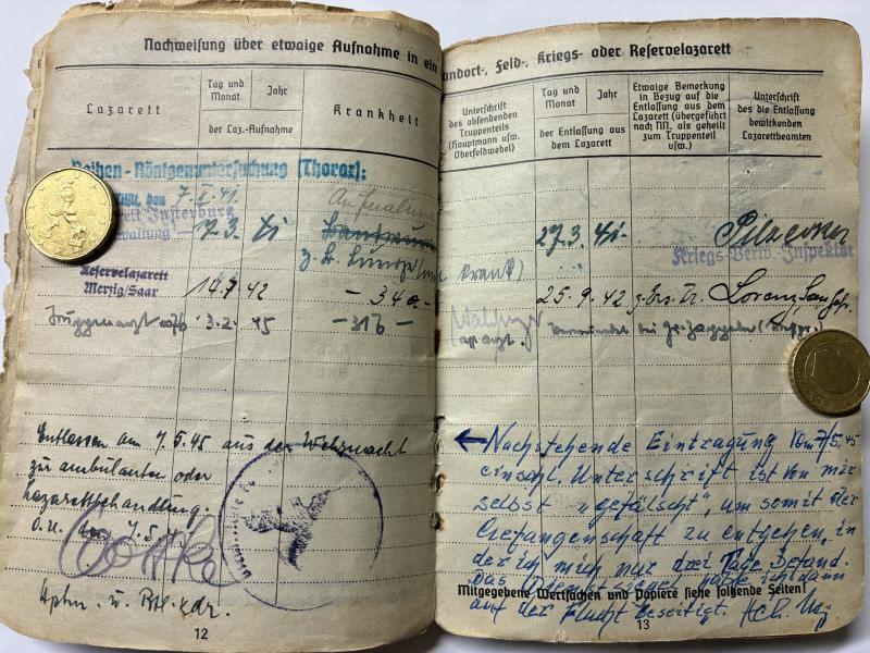 Soldbuch WH (Heer) - 542.VGD./12.Luft Feld Div. - Ney