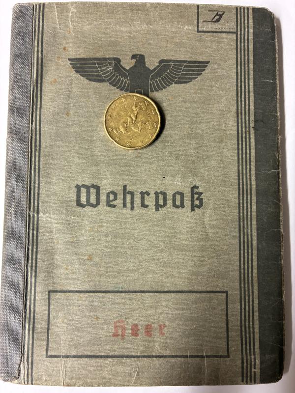 Wehrpass - WH (Heer) - 123.Inf.Div. -